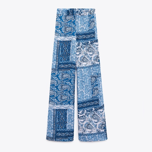 Zara blue printed matching set - Picture 5 of 9